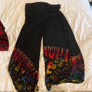 flowy tie dye pants - worn twice